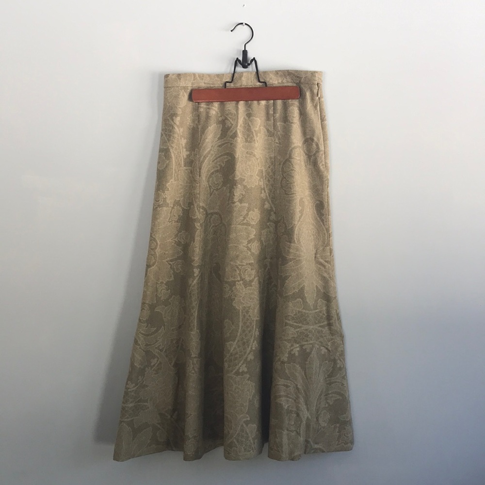 Allan Waller Long Wool Skirt